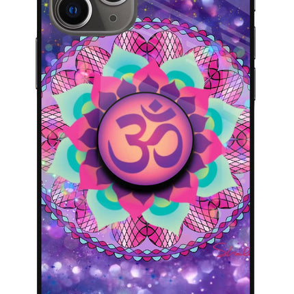 Om Purple iPhone 11 Pro Glass Case