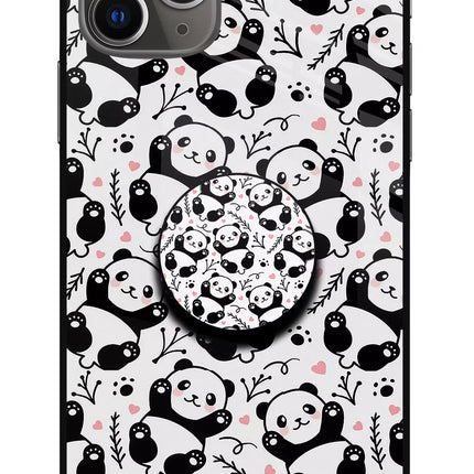 Cute Panda iPhone 11 Pro Glass Case