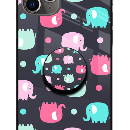 Baby Elephants iPhone 11 Pro Glass Case