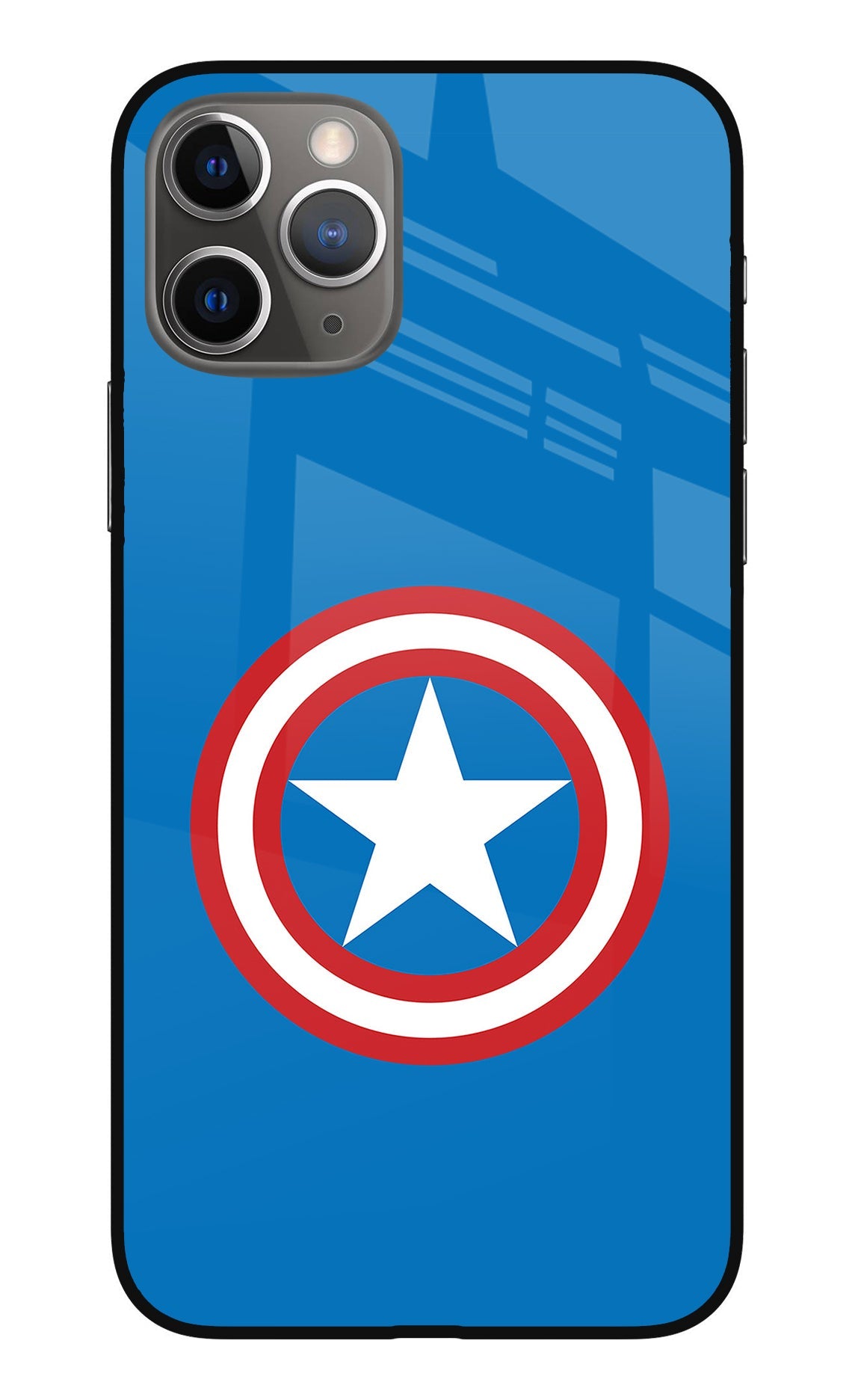 Captain America Logo iPhone 11 Pro Max Glass Case