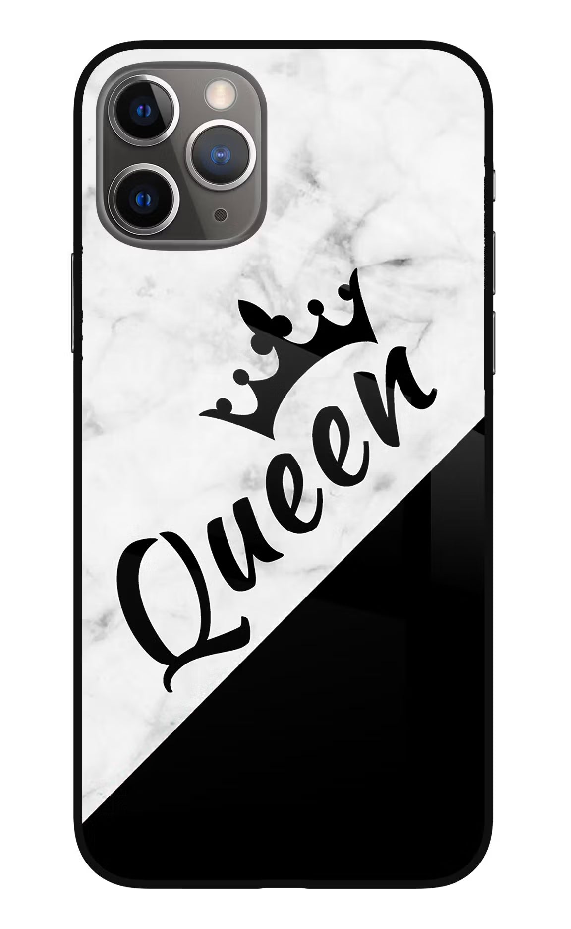 Queen iPhone 11 Pro Max Glass Case Back Cover by Casekaro