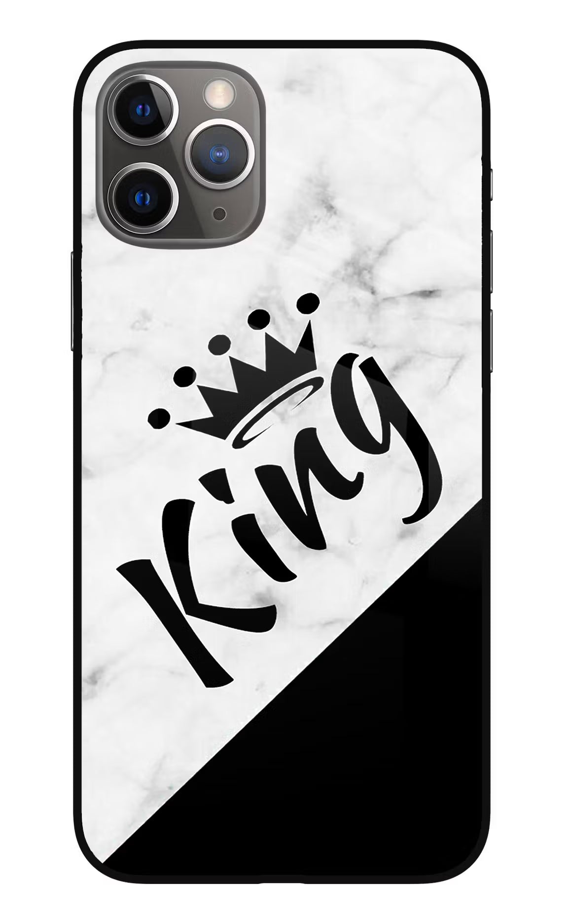 King iPhone 11 Pro Max Glass Case Back Cover by Casekaro