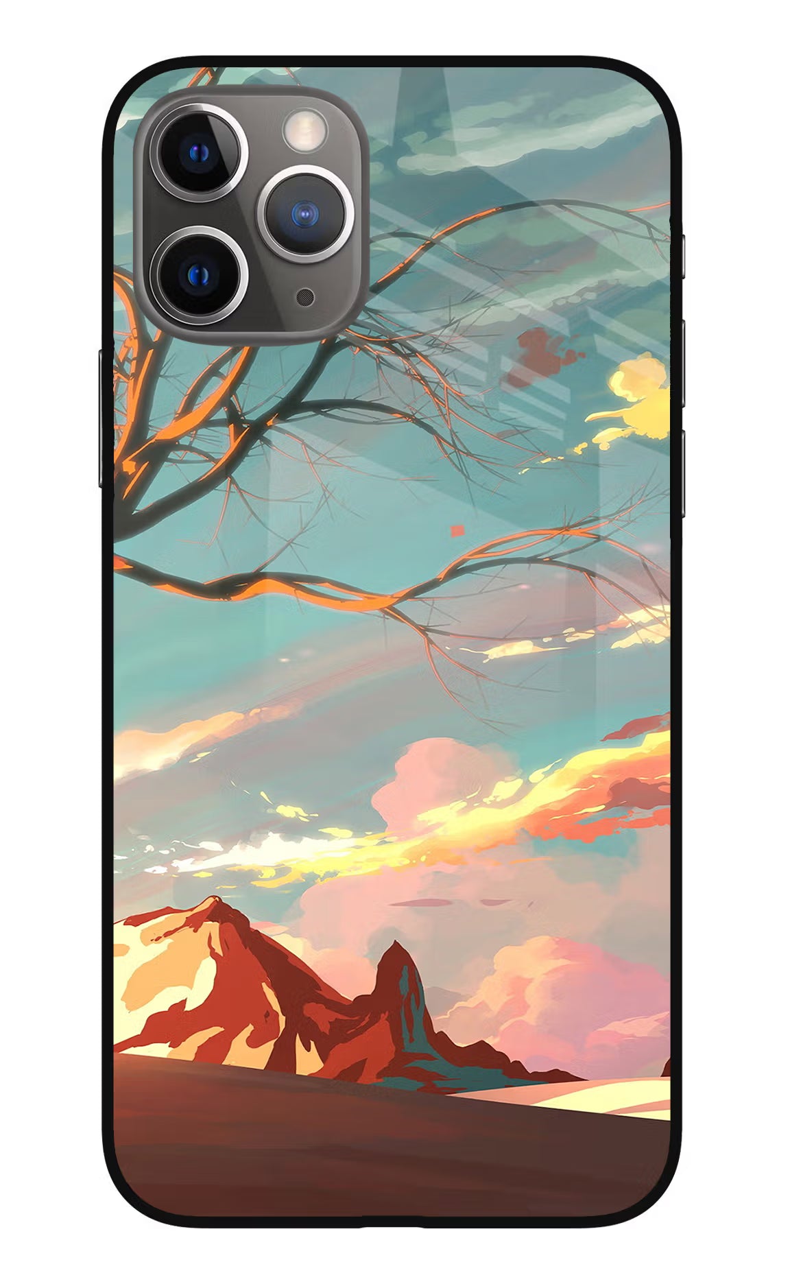 Scenery iPhone 11 Pro Max Glass Case Back Cover by Casekaro