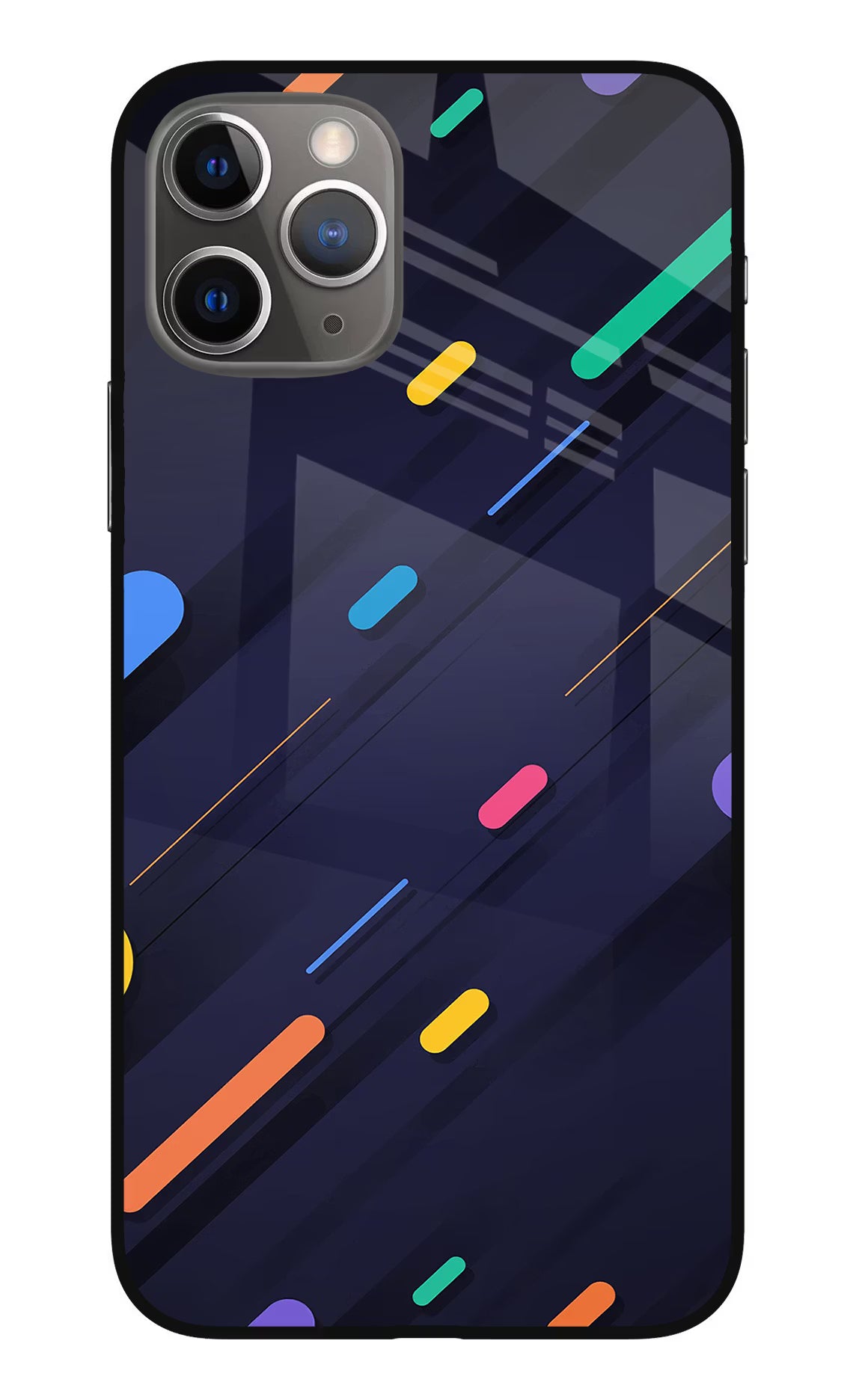 Abstract Design iPhone 11 Pro Max Glass Case Back Cover by Casekaro