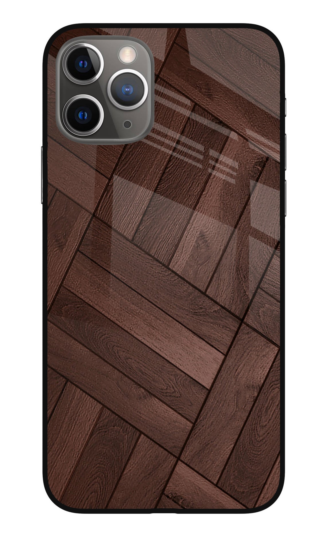 Wooden Texture Design iPhone 11 Pro Max Glass Case
