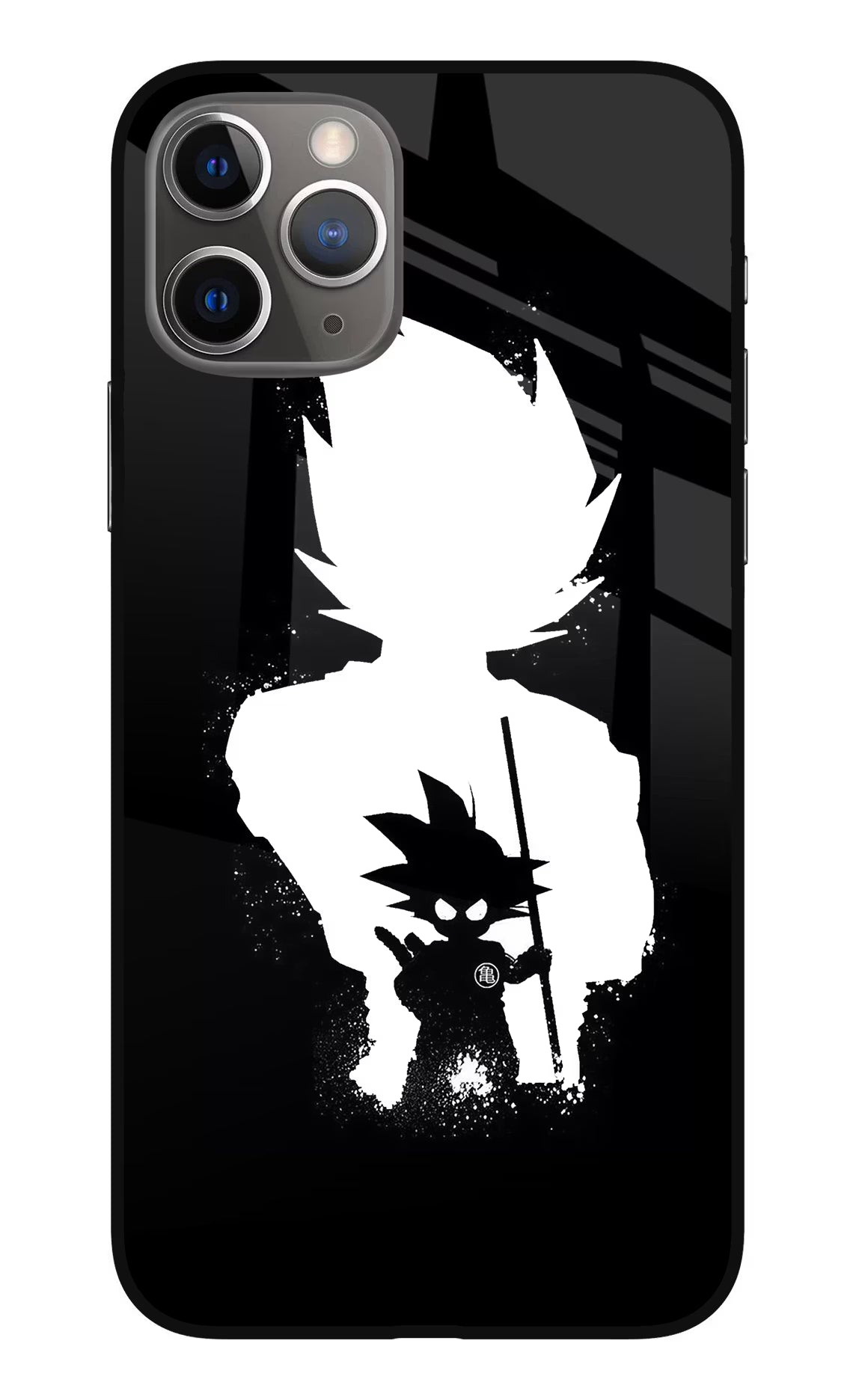 Goku Shadow iPhone 11 Pro Max Glass Case Back Cover by Casekaro
