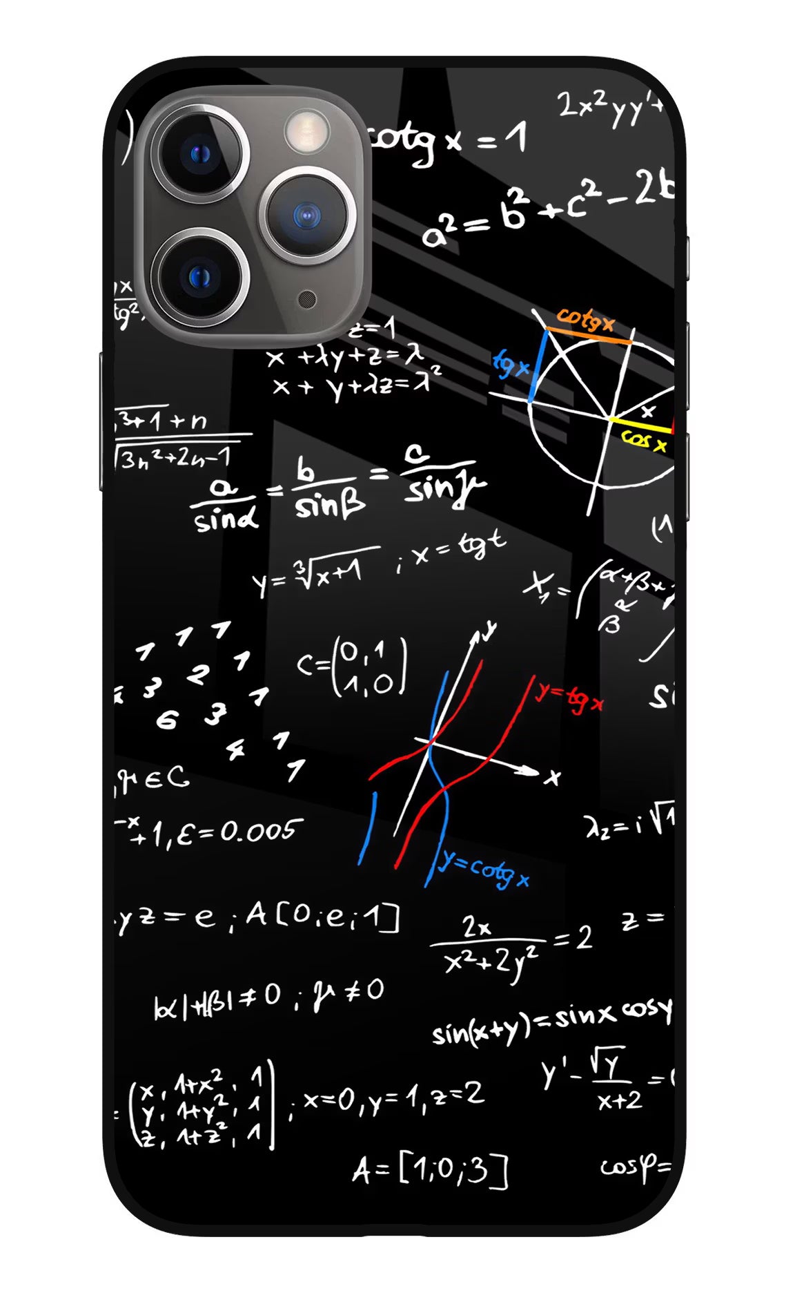 Mathematics Formula iPhone 11 Pro Max Glass Case Back Cover by Casekaro