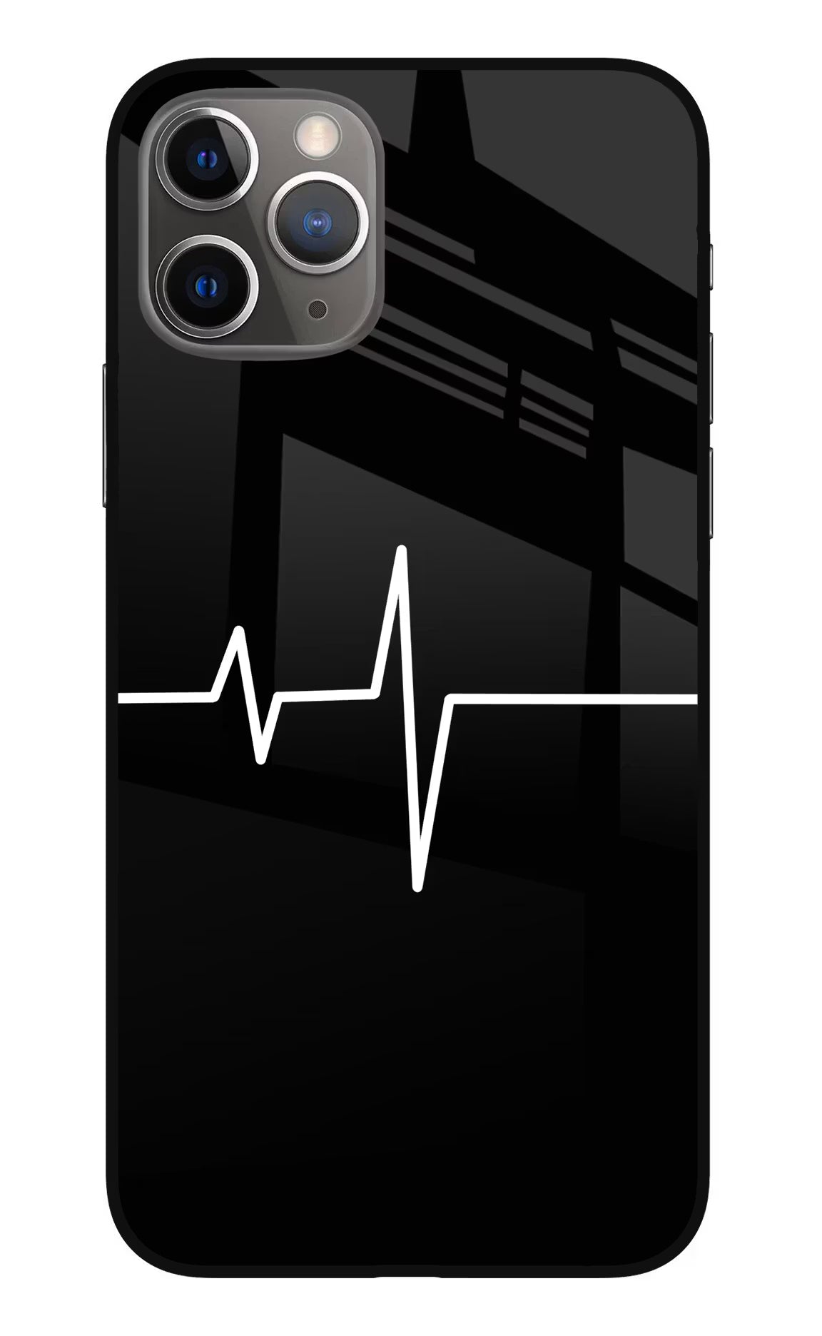 Heart Beats iPhone 11 Pro Max Glass Case Back Cover by Casekaro