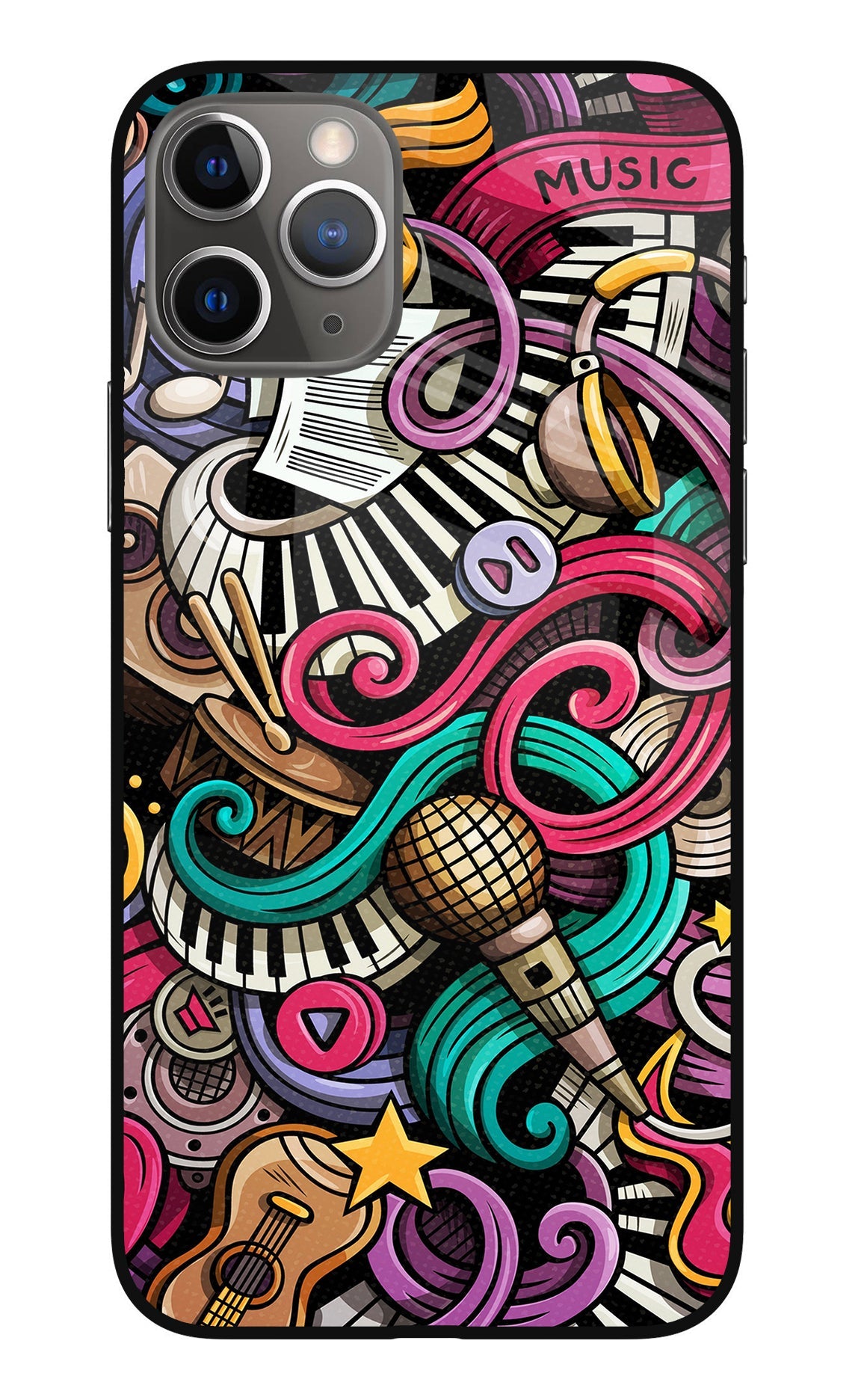 Music Abstract iPhone 11 Pro Max Back Cover