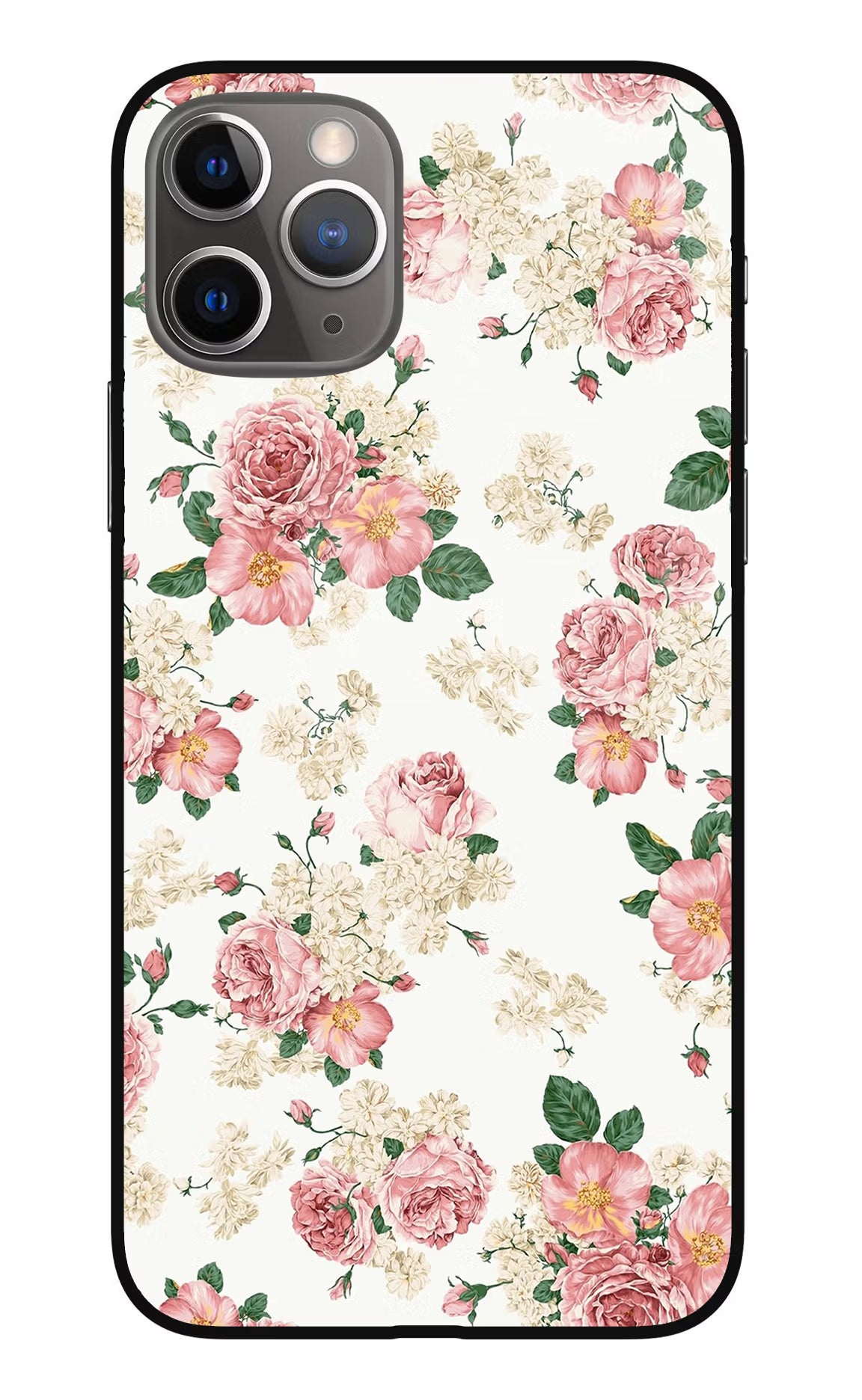 Flowers iPhone 11 Pro Max Glass Case Back Cover by Casekaro