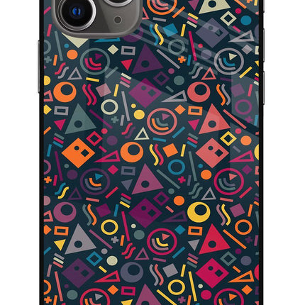 Geometric Abstract iPhone 11 Pro Max Glass Case