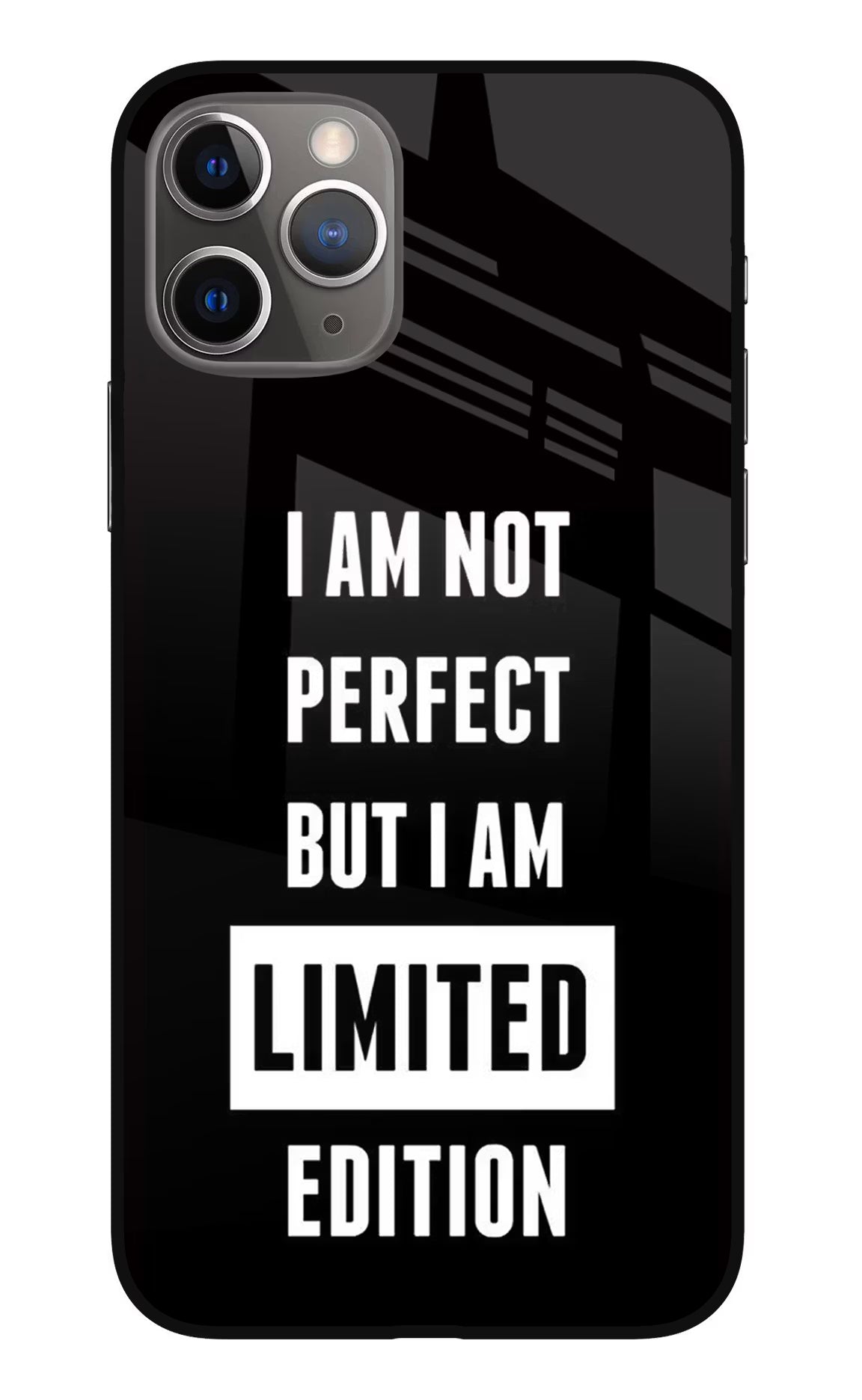 I Am Not Perfect But I Am Limited Edition iPhone 11 Pro Max Glass Case Back Cover by Casekaro