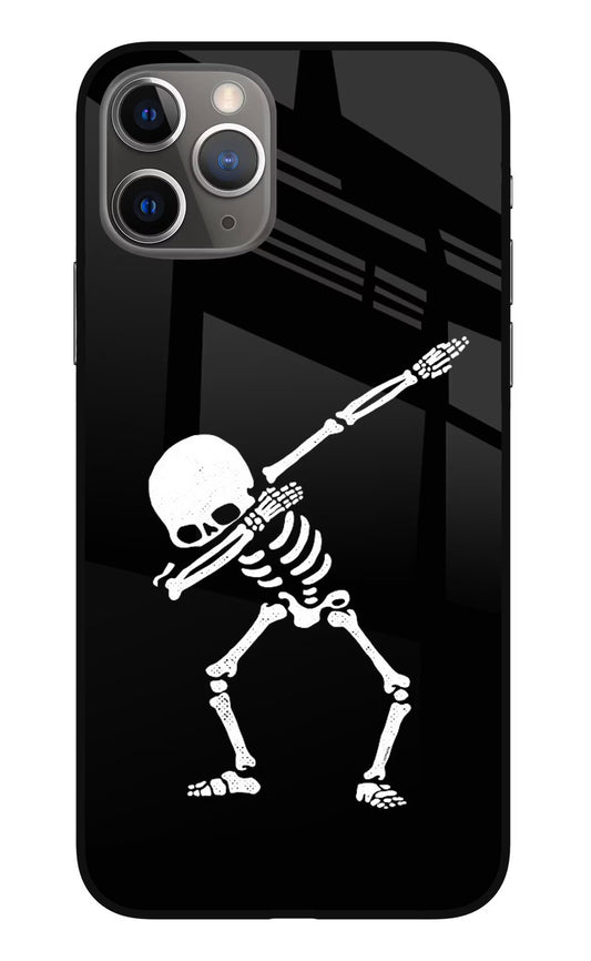 Dabbing Skeleton Art iPhone 11 Pro Max Glass Case