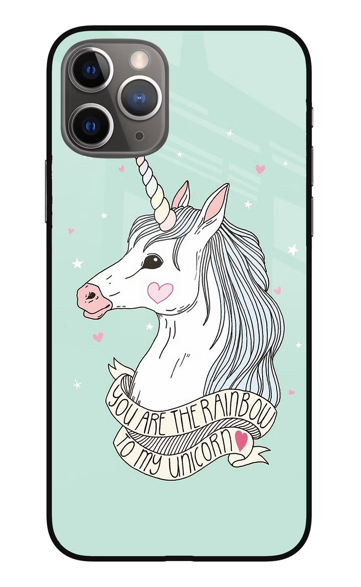 Unicorn Wallpaper iPhone 11 Pro Max Glass Case Back Cover by Casekaro