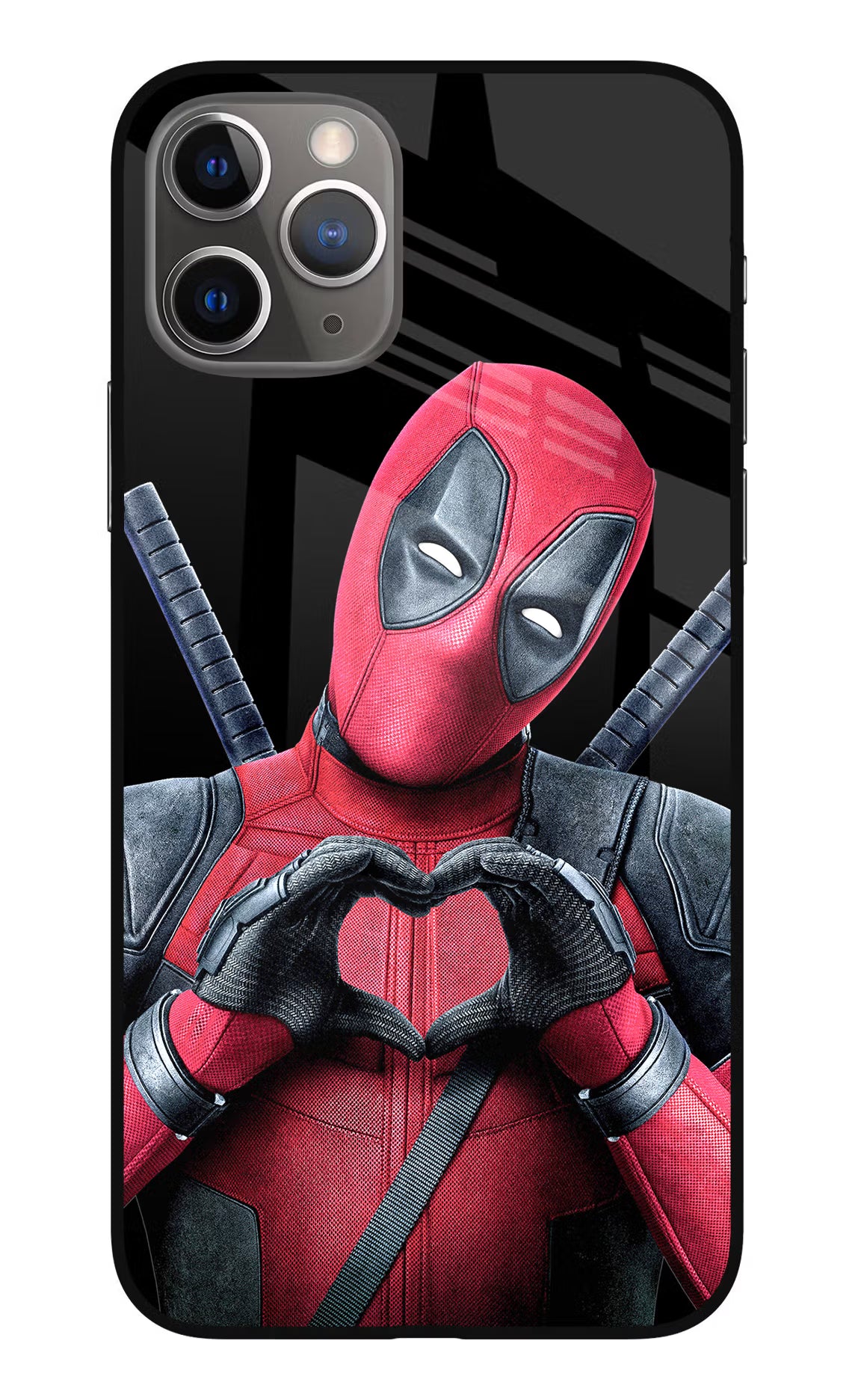 Deadpool iPhone 11 Pro Max Glass Case Back Cover by Casekaro