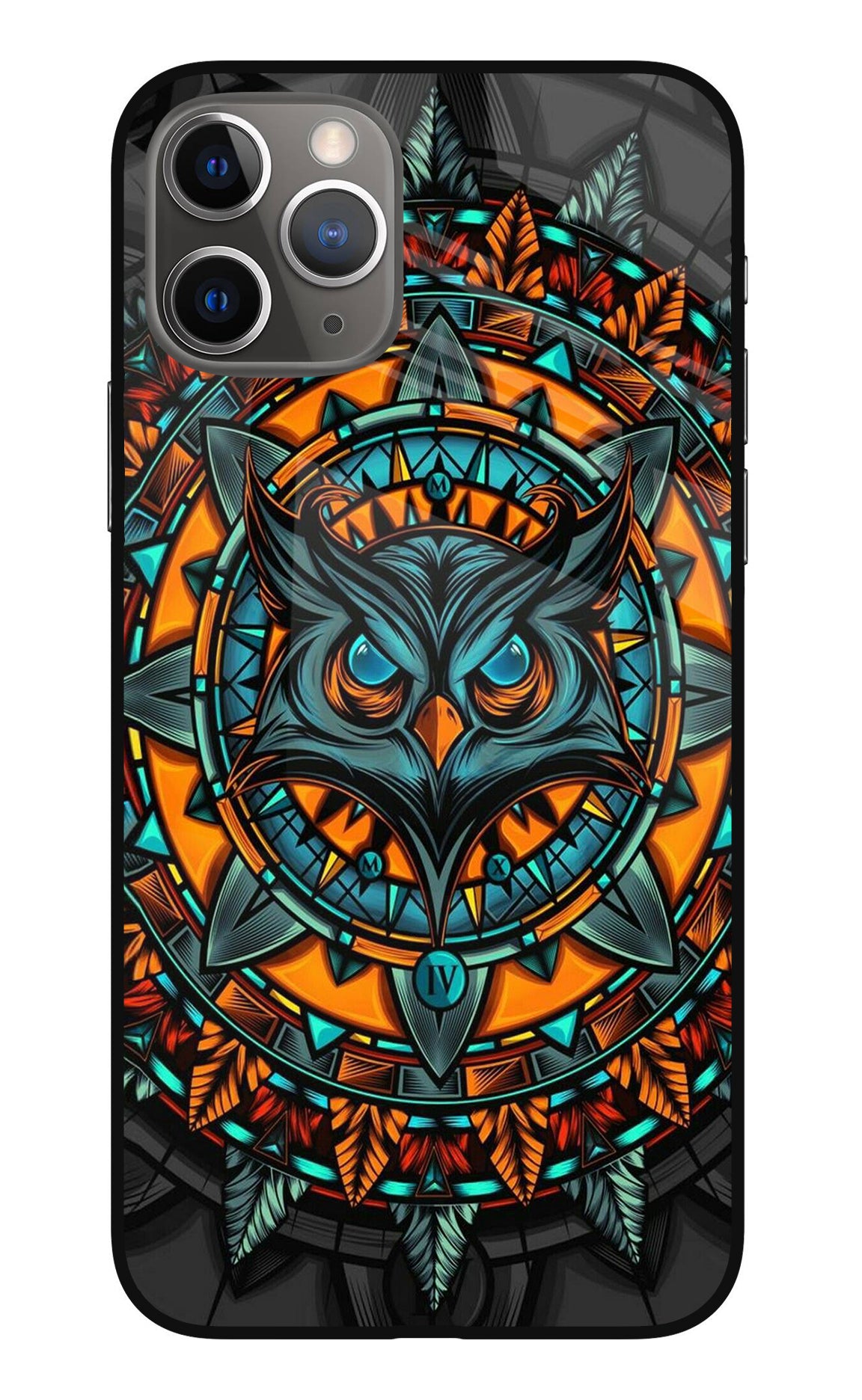 Angry Owl Art iPhone 11 Pro Max Back Cover