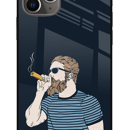 Smoking iPhone 11 Pro Max Glass Case