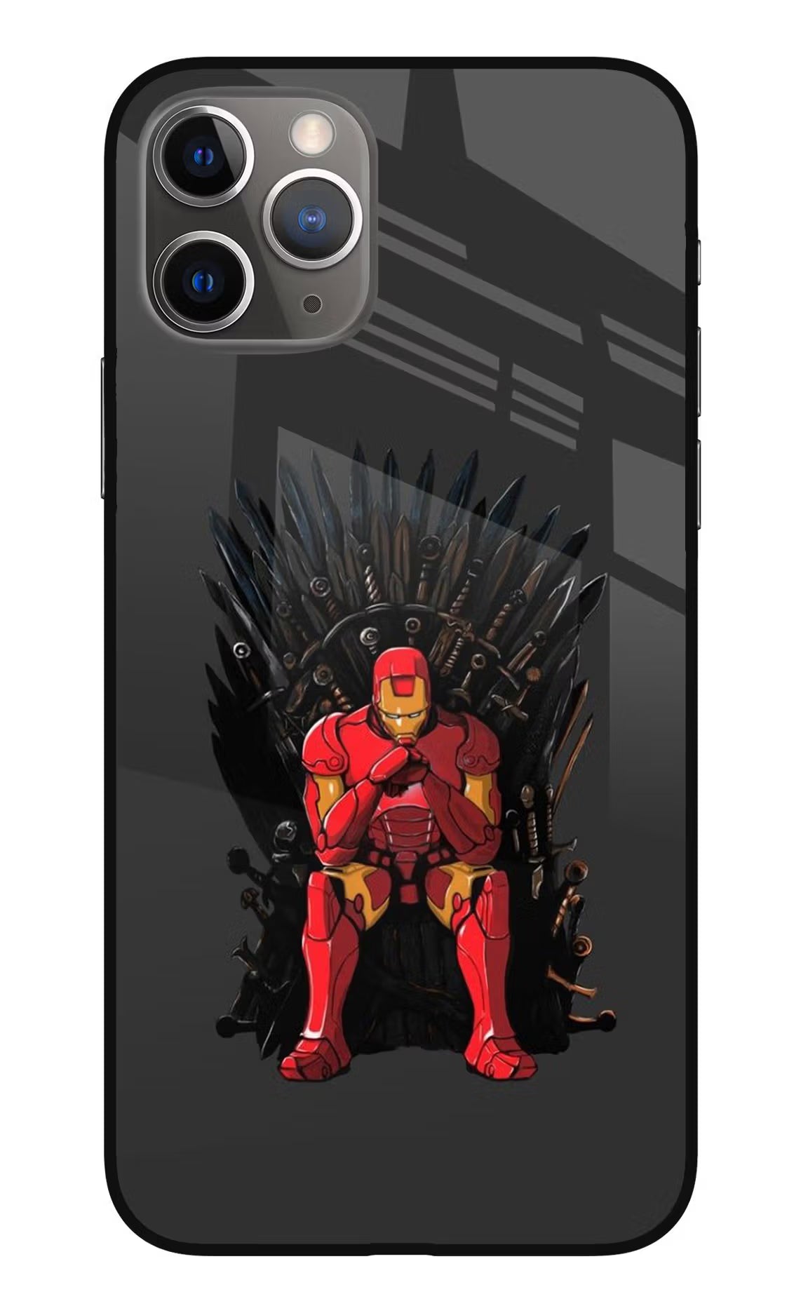 Ironman Throne iPhone 11 Pro Max Glass Case Back Cover by Casekaro
