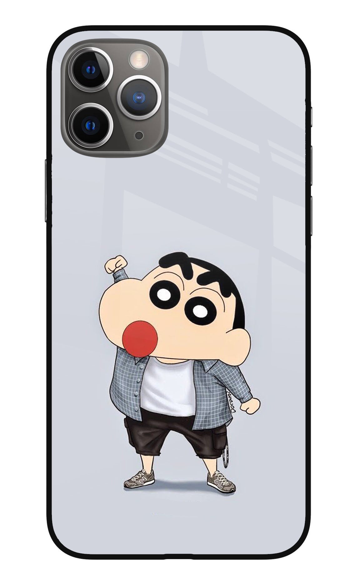 Shinchan iPhone 11 Pro Max Glass Case