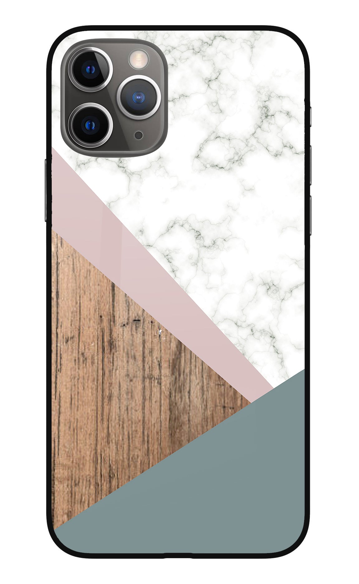 Marble wood Abstract iPhone 11 Pro Max Glass Case