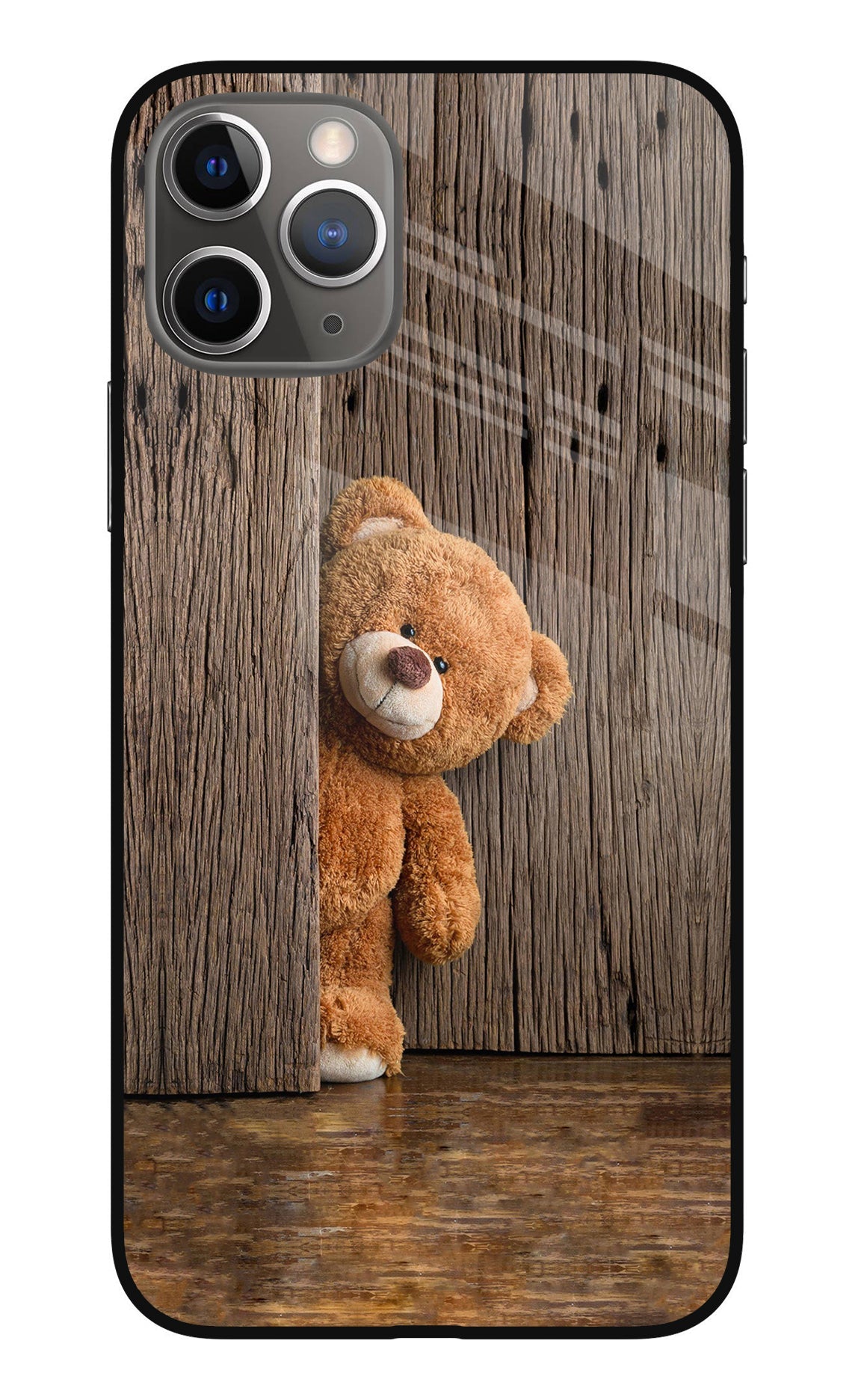 Teddy Wooden iPhone 11 Pro Max Glass Case