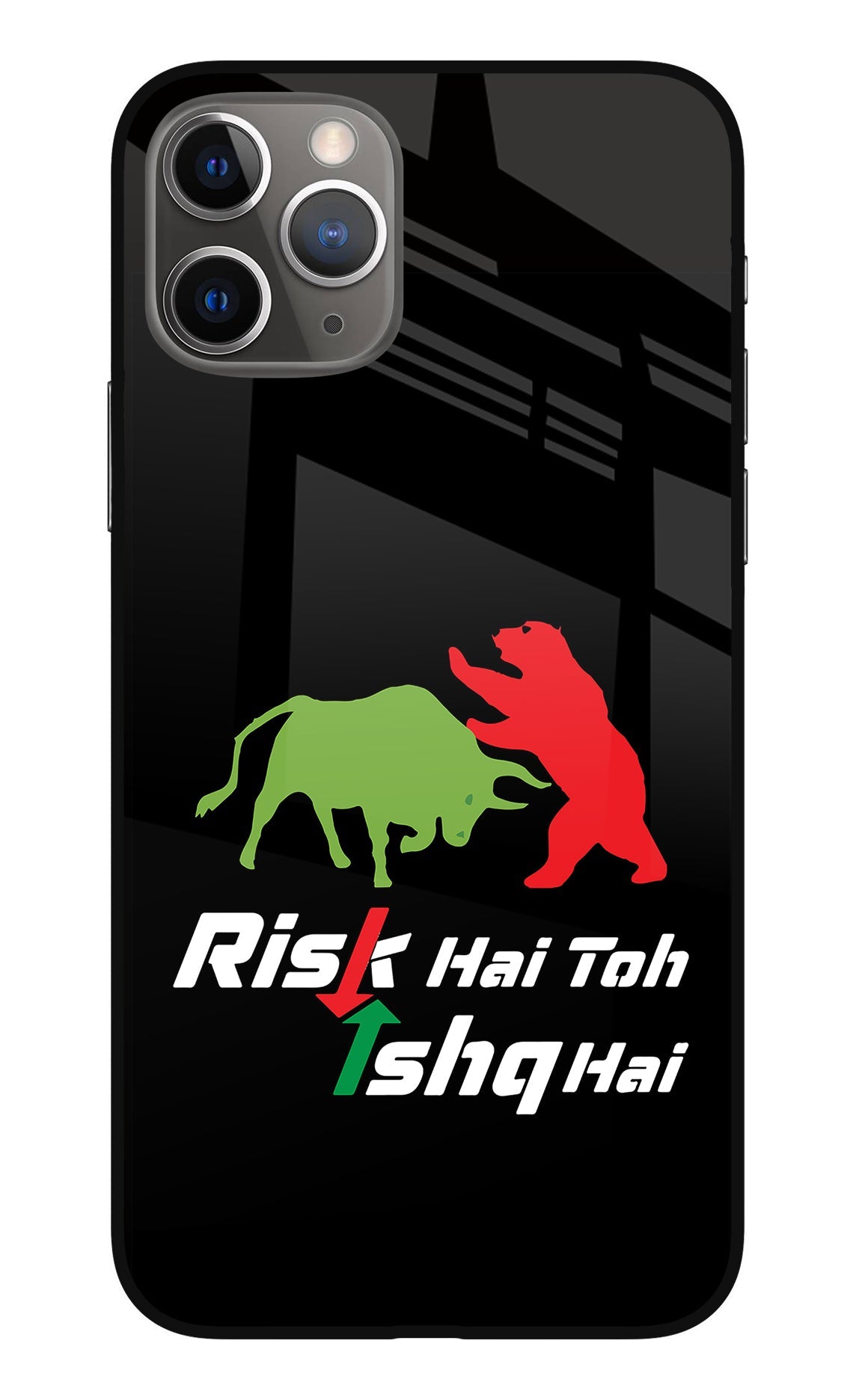 Risk Hai Toh Ishq Hai iPhone 11 Pro Max Glass Case