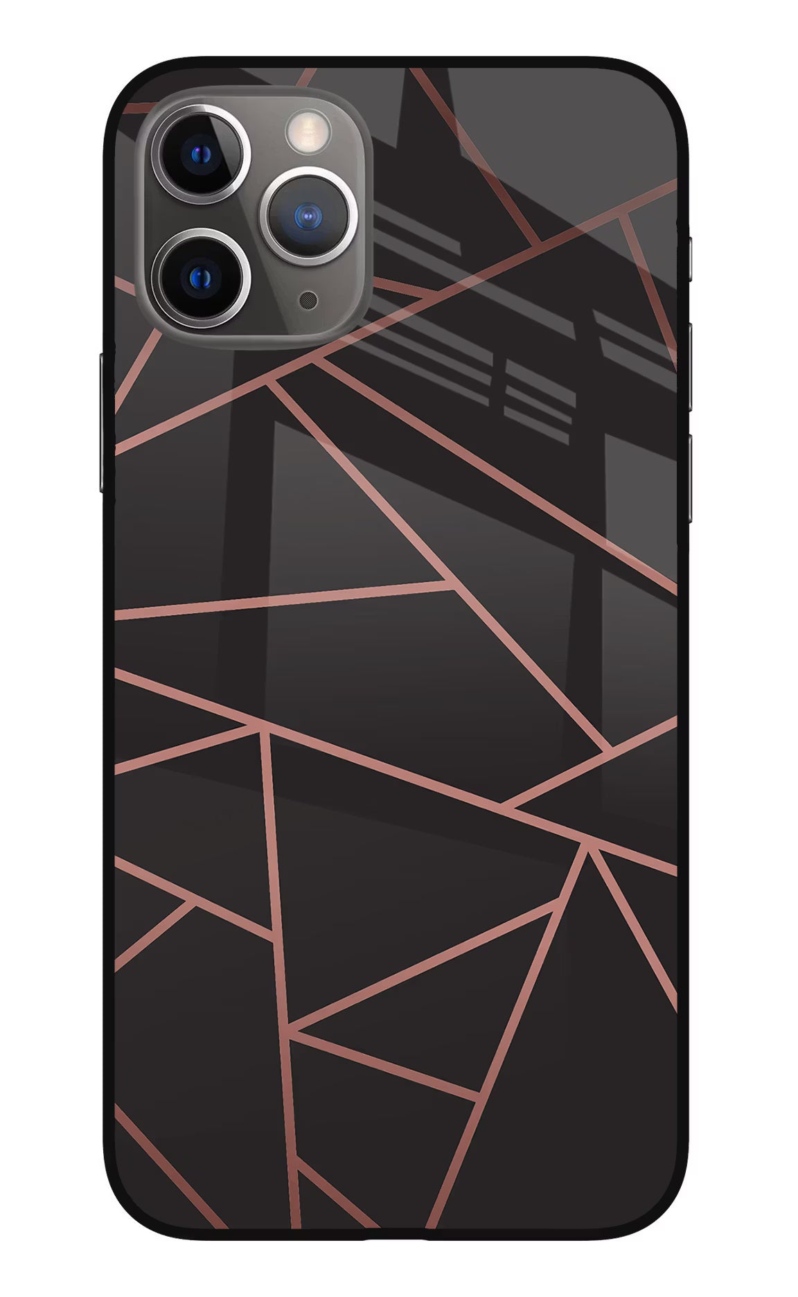 Geometric Pattern iPhone 11 Pro Max Glass Case Back Cover by Casekaro