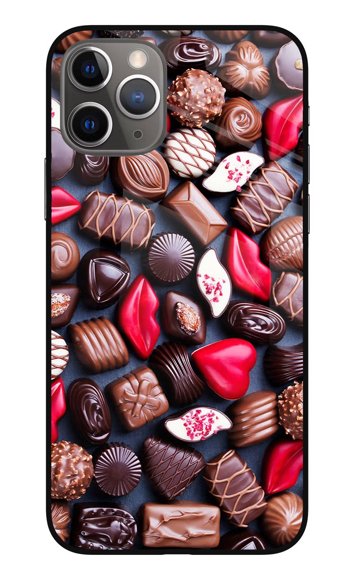 Chocolates iPhone 11 Pro Max Glass Case Back Cover by Casekaro