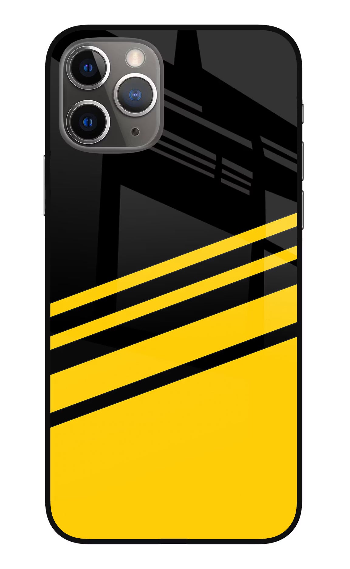 Yellow Shades iPhone 11 Pro Max Glass Case Back Cover by Casekaro