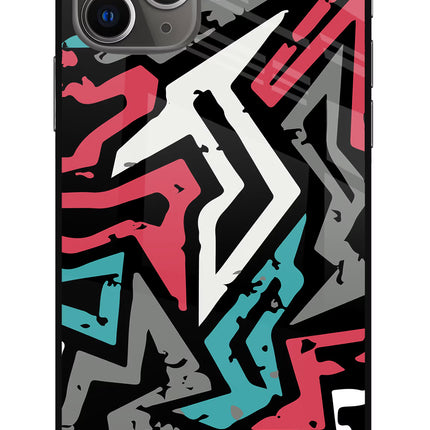 Geometric Graffiti iPhone 11 Pro Max Glass Case