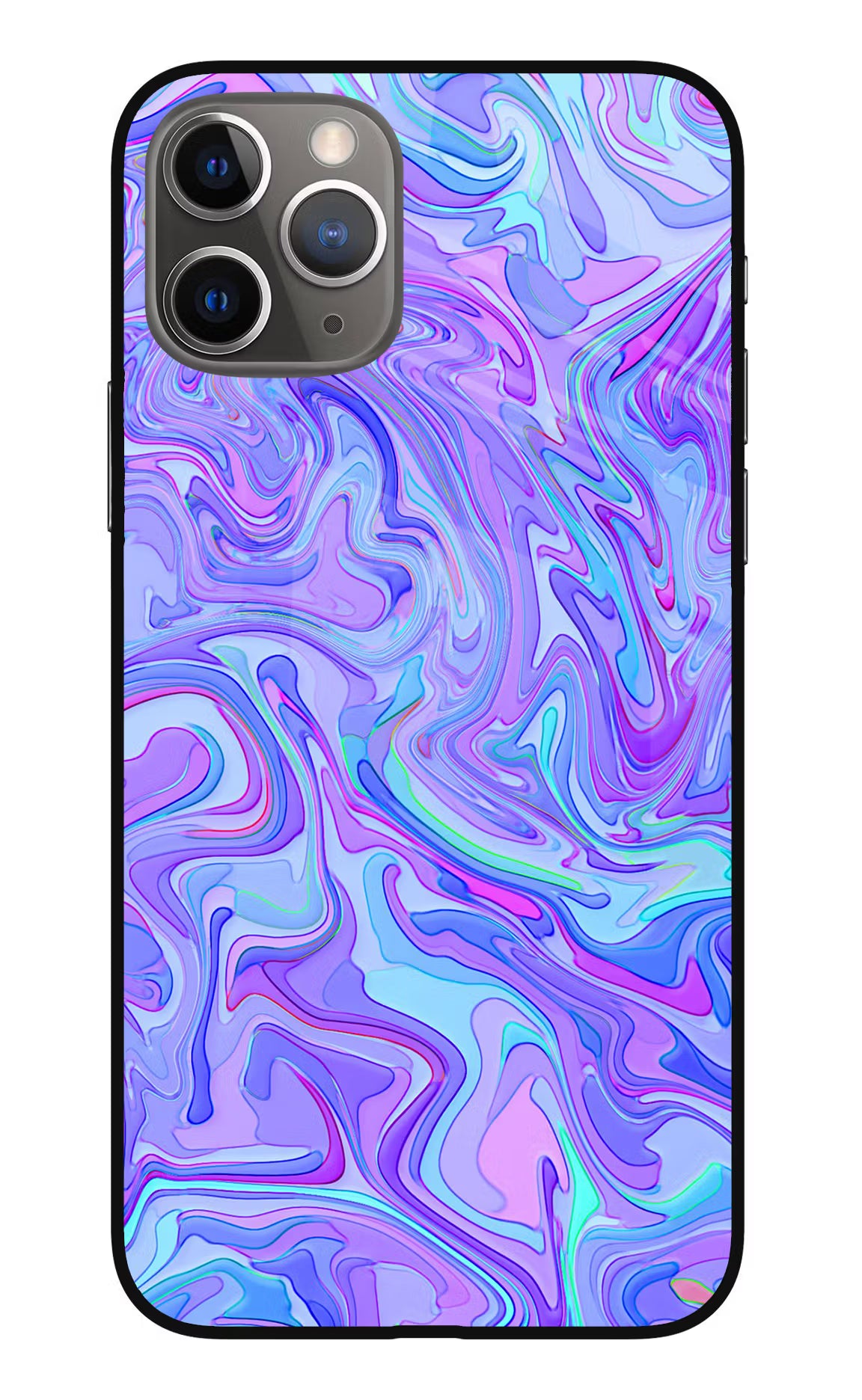 Glitter iPhone 11 Pro Max Glass Case Back Cover by Casekaro
