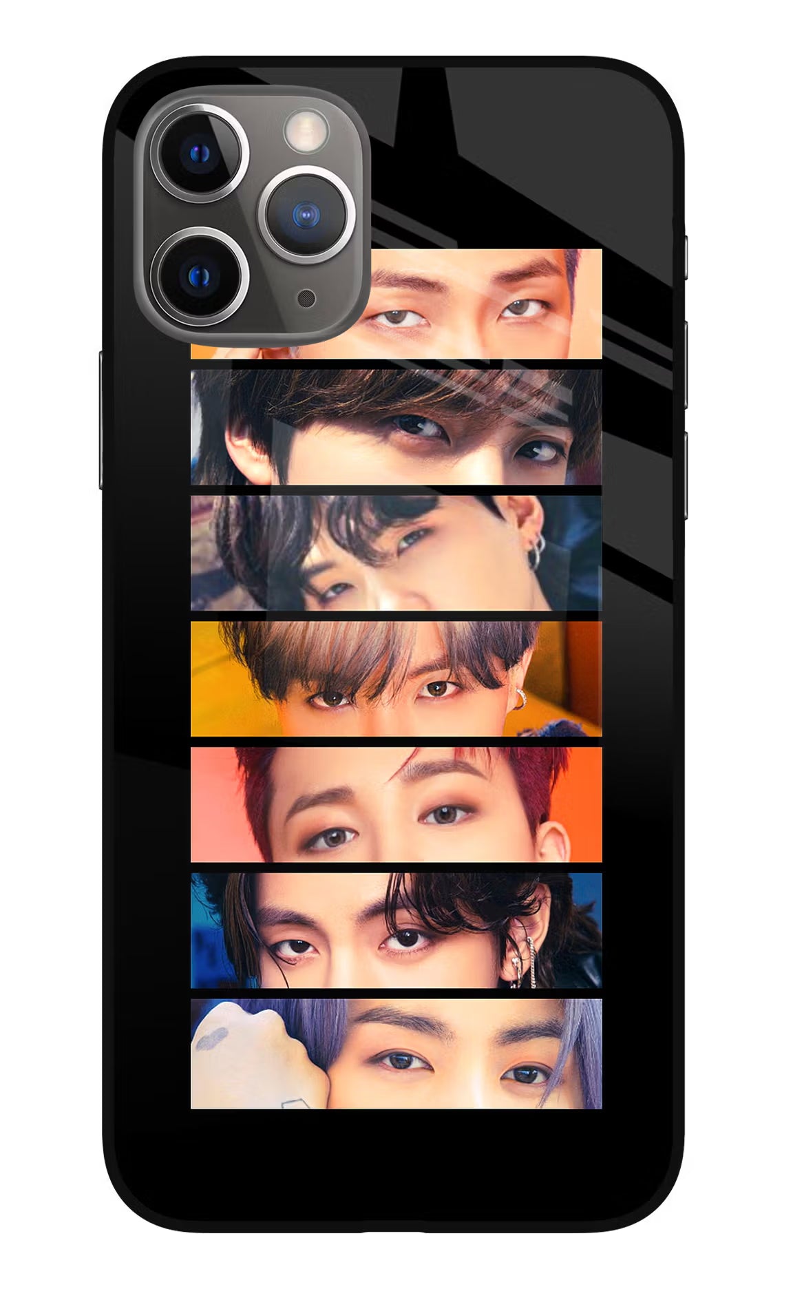 BTS Eyes iPhone 11 Pro Max Glass Case Back Cover by Casekaro