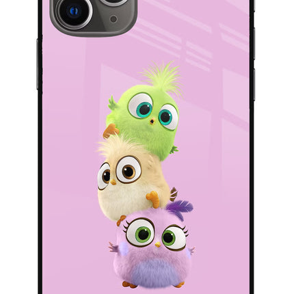 Cute Little Birds iPhone 11 Pro Max Glass Case
