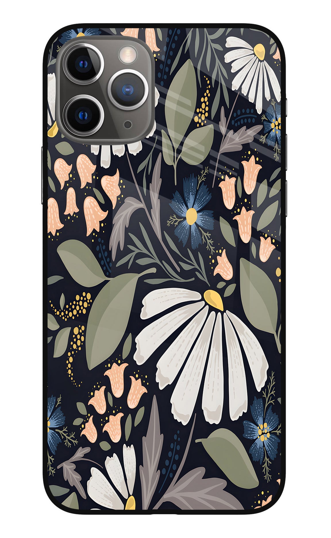 Flowers Art iPhone 11 Pro Max Glass Case