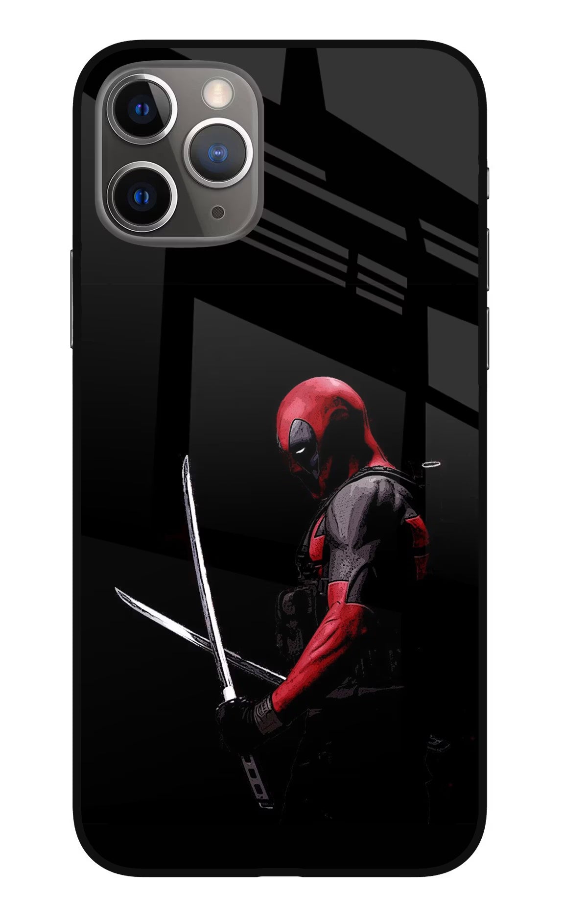 Deadpool iPhone 11 Pro Max Glass Case Back Cover by Casekaro