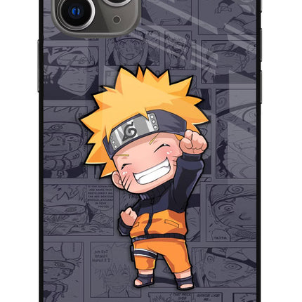 Chota Naruto iPhone 11 Pro Max Glass Case Back Cover by Casekaro