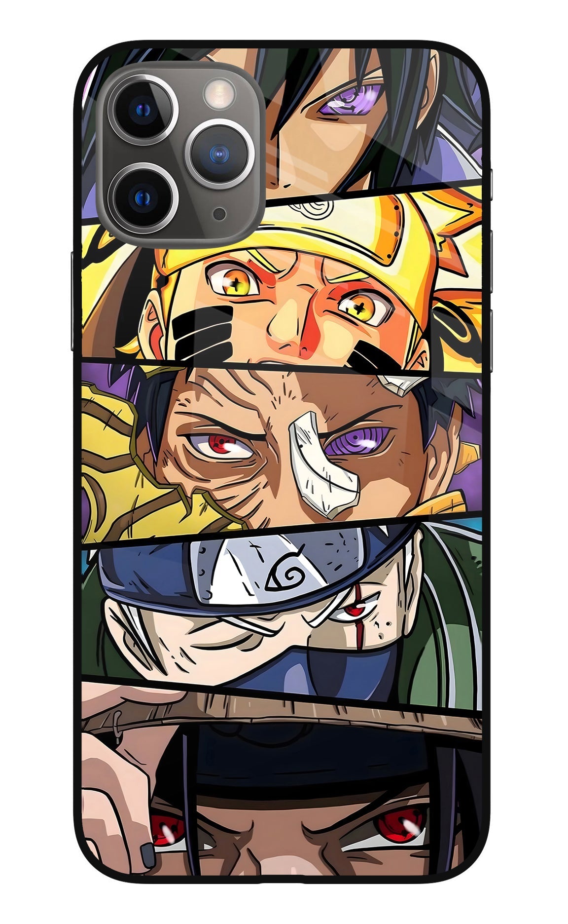 Naruto Character iPhone 11 Pro Max Glass Case