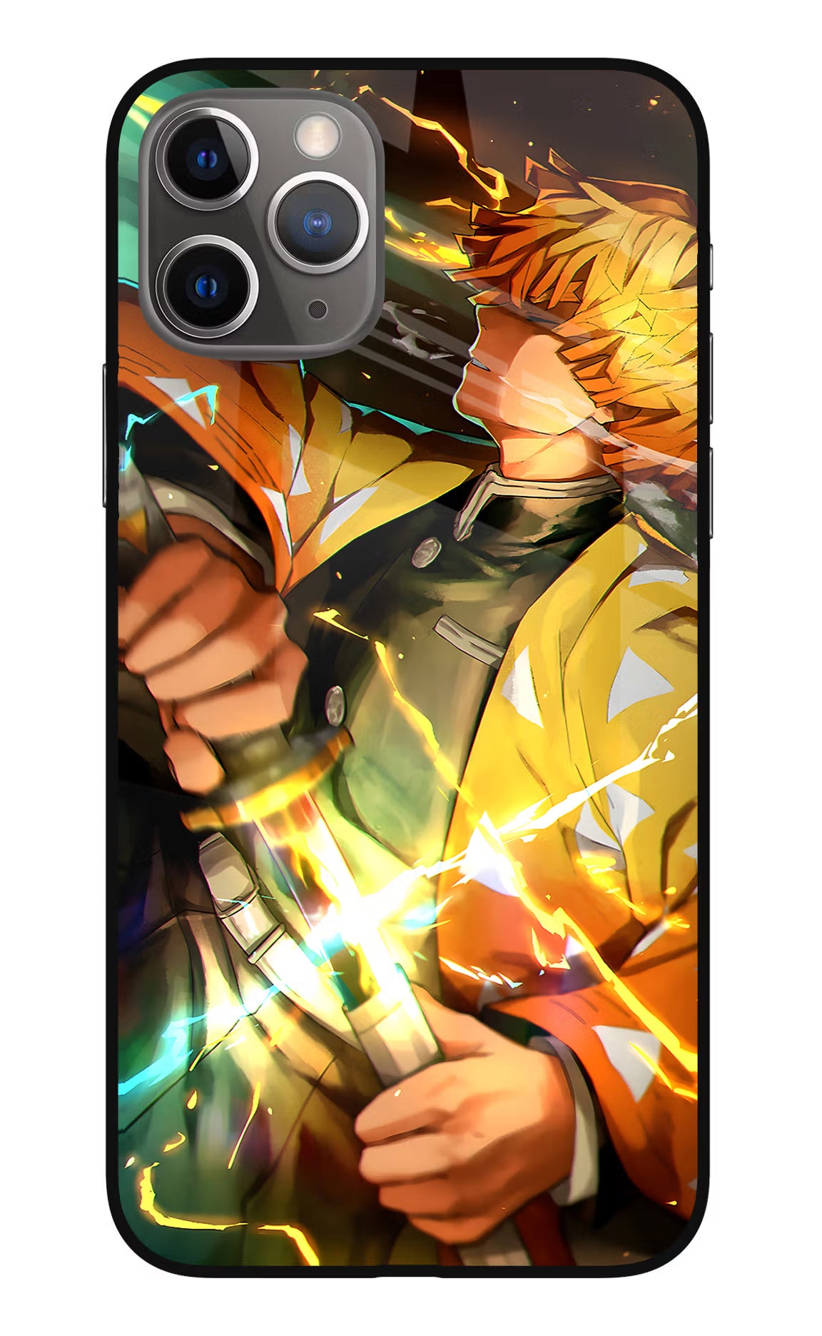 Demon Slayer iPhone 11 Pro Max Glass Case Back Cover by Casekaro