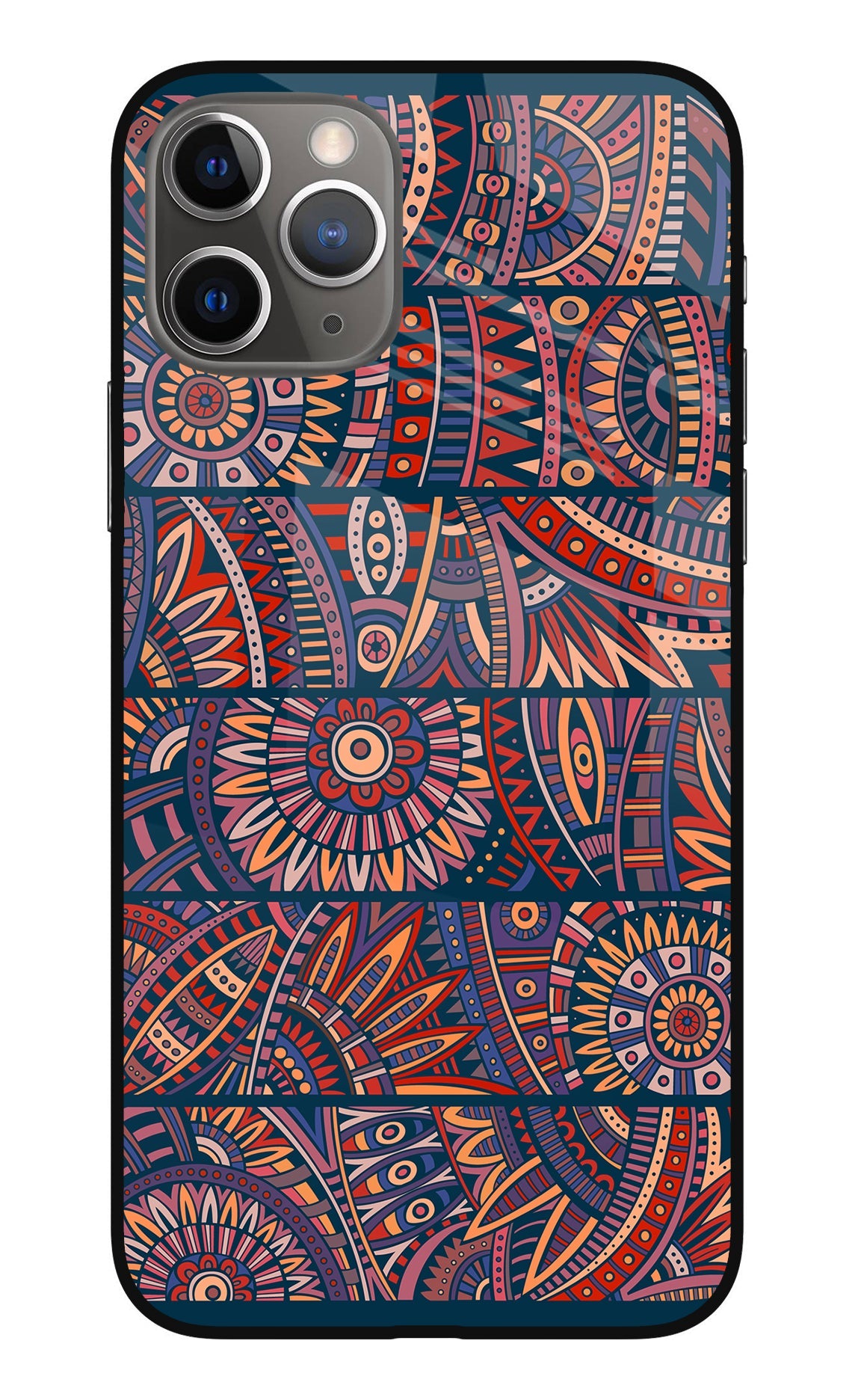 African Culture Design iPhone 11 Pro Max Glass Case