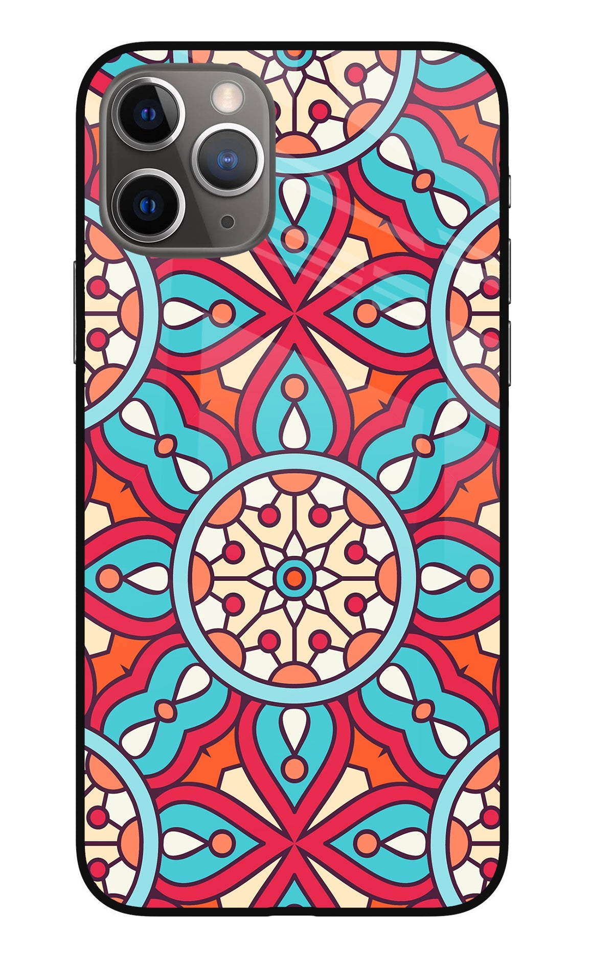 Mandala Geometric iPhone 11 Pro Max Glass Case
