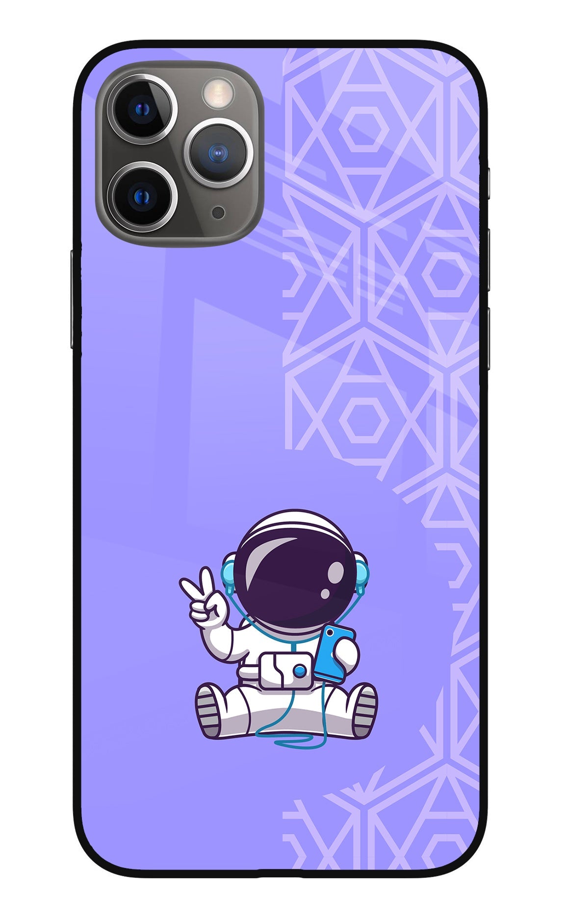 Cute Astronaut Chilling iPhone 11 Pro Max Back Cover