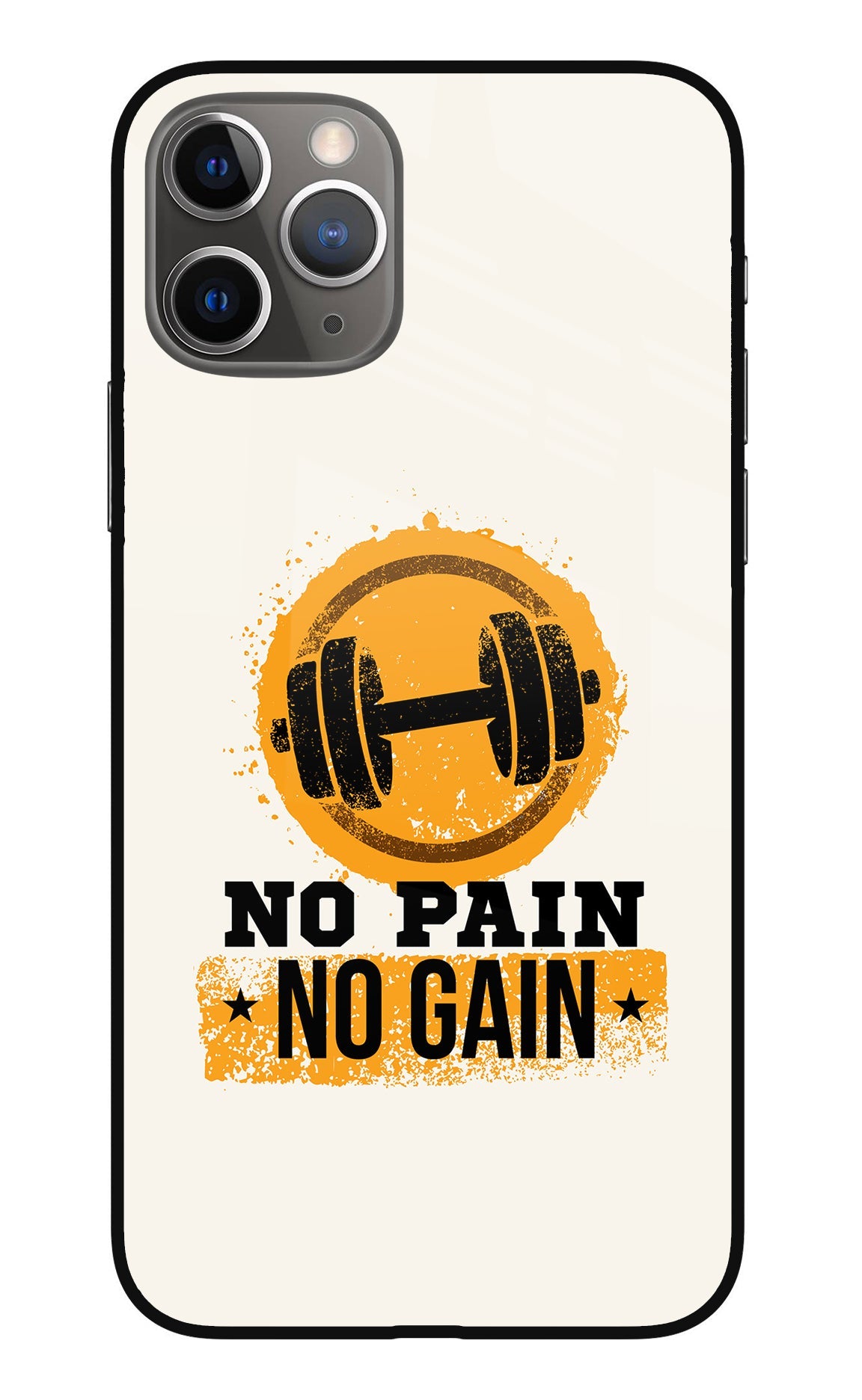 No Pain No Gain iPhone 11 Pro Max Glass Case