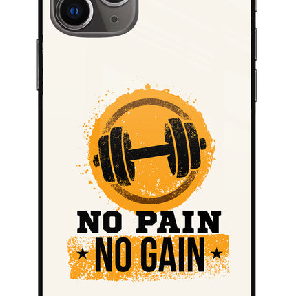 No Pain No Gain iPhone 11 Pro Max Glass Case