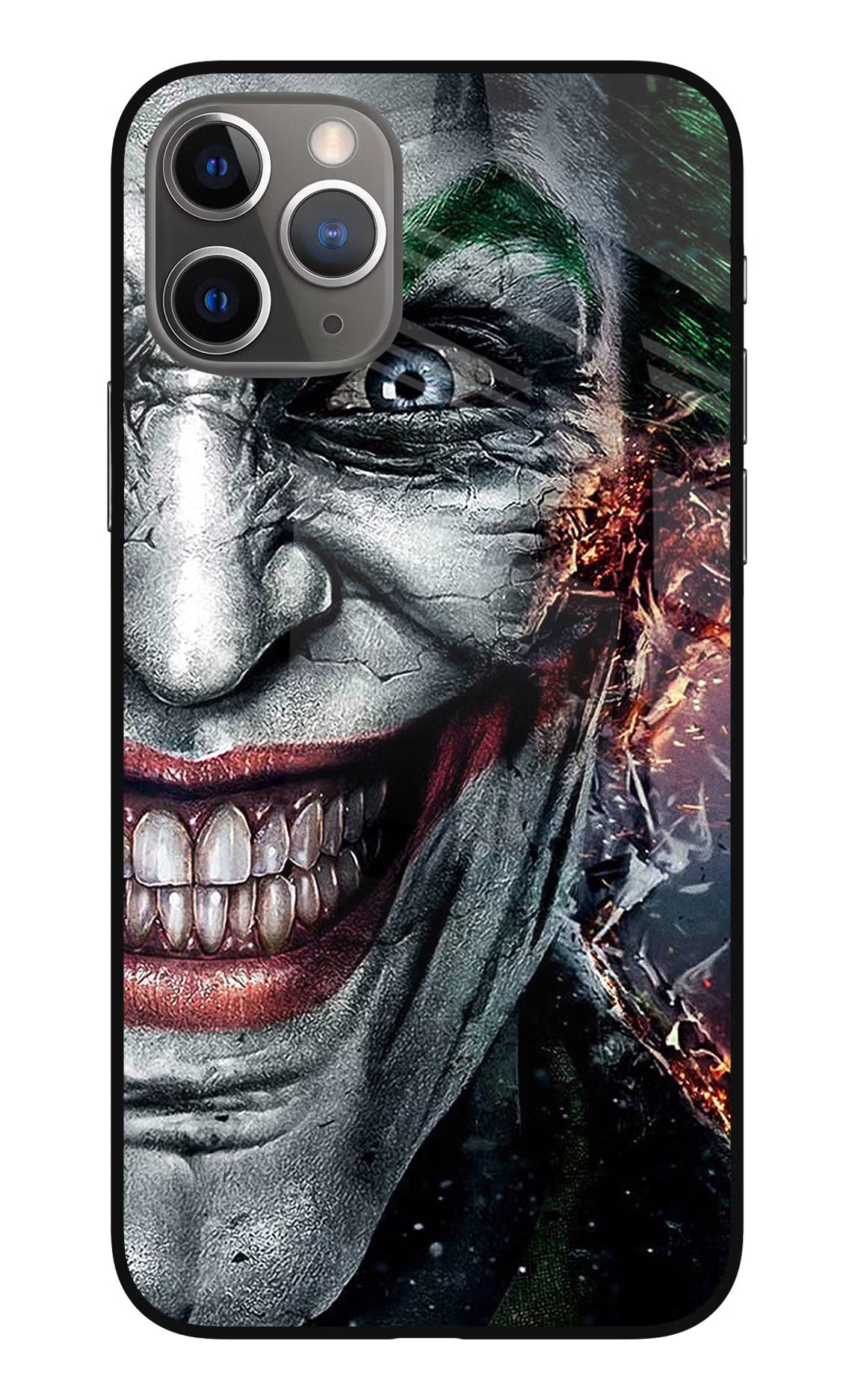Joker Cam iPhone 11 Pro Max Glass Case Back Cover by Casekaro