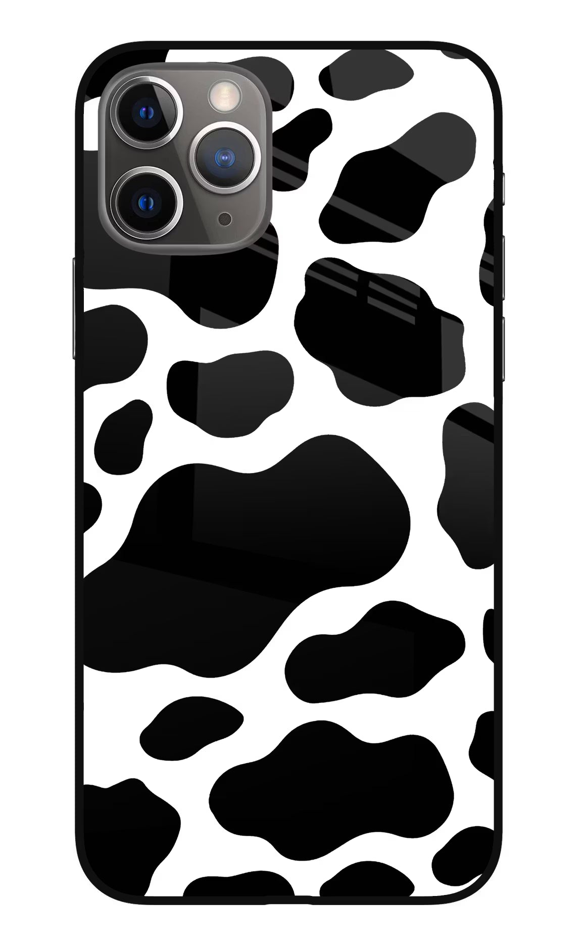 Cow Spots iPhone 11 Pro Max Glass Case Back Cover by Casekaro