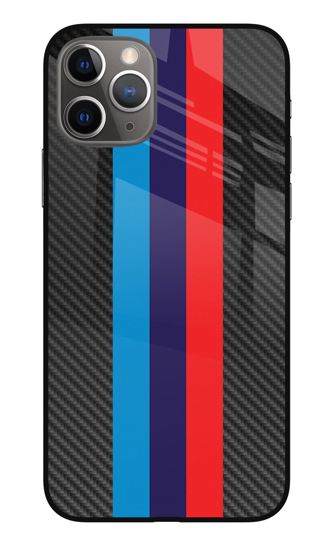 BMW Stripes Pattern iPhone 11 Pro Max Glass Case