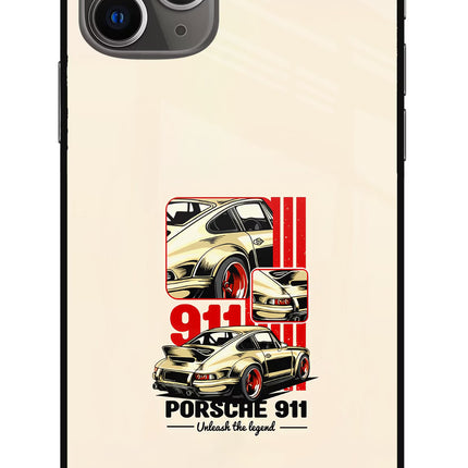 Classic Porsche 911 iPhone 11 Pro Max Glass Case Back Cover by Casekaro