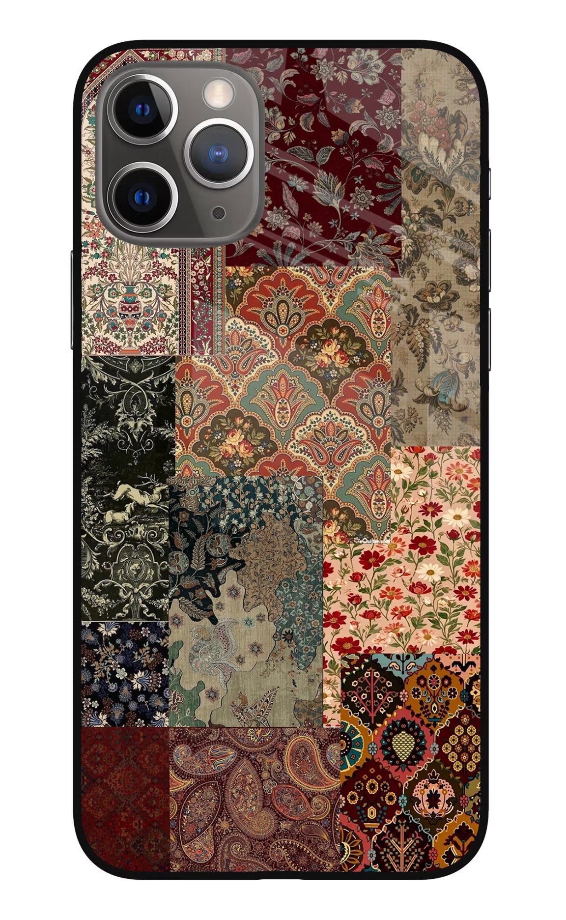 Desi Print iPhone 11 Pro Max Glass Case Back Cover by Casekaro