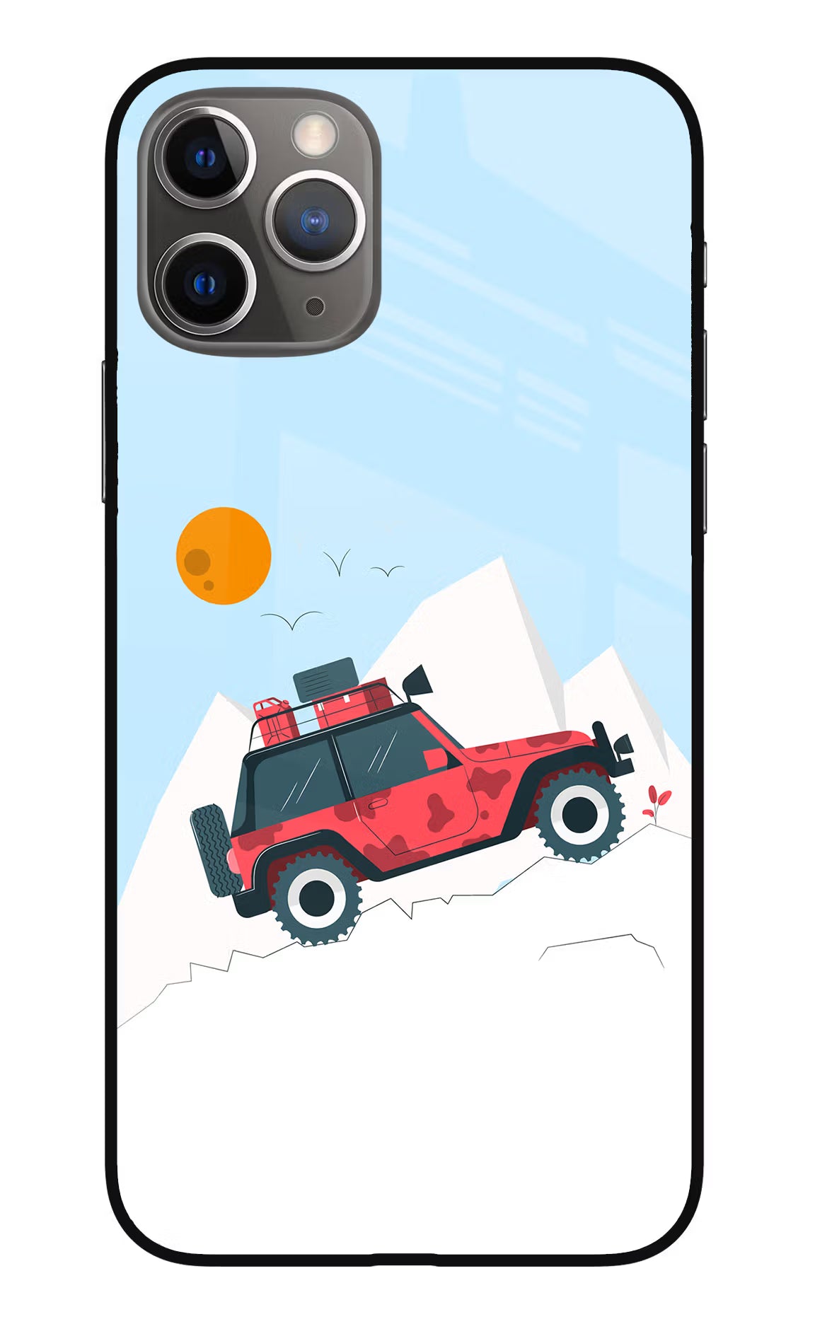 Mountain Trail Beast iPhone 11 Pro Max Glass Case Back Cover by Casekaro