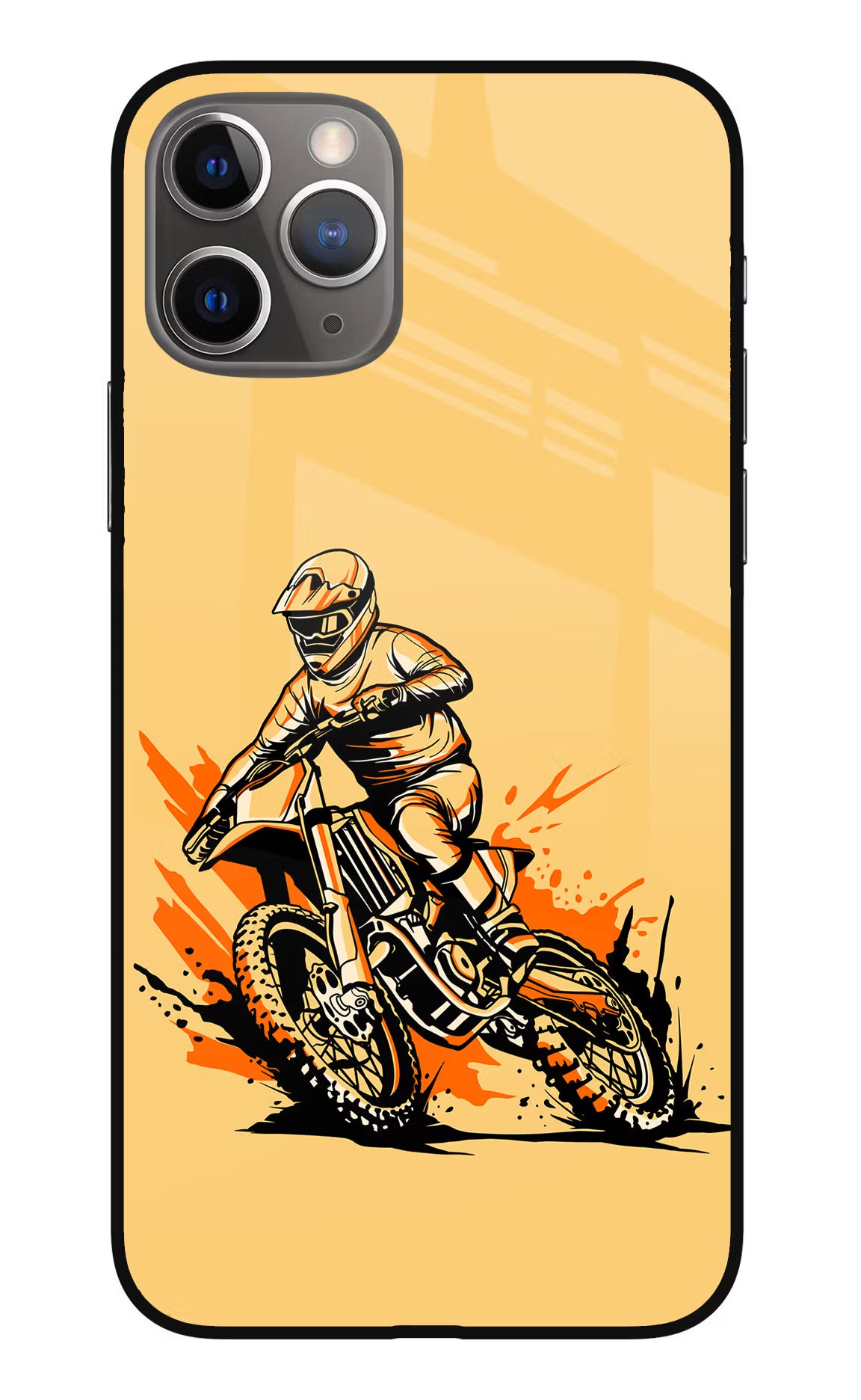 Off-Road Fury iPhone 11 Pro Max Glass Case Back Cover by Casekaro